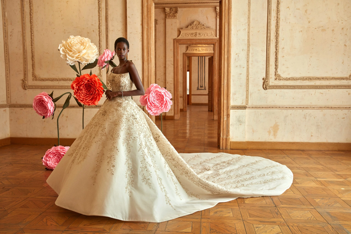 Princess Elegance Golden Crystal Gown