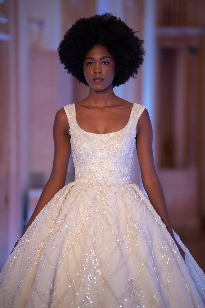 Ivory Royalty Crystal Princess Gown