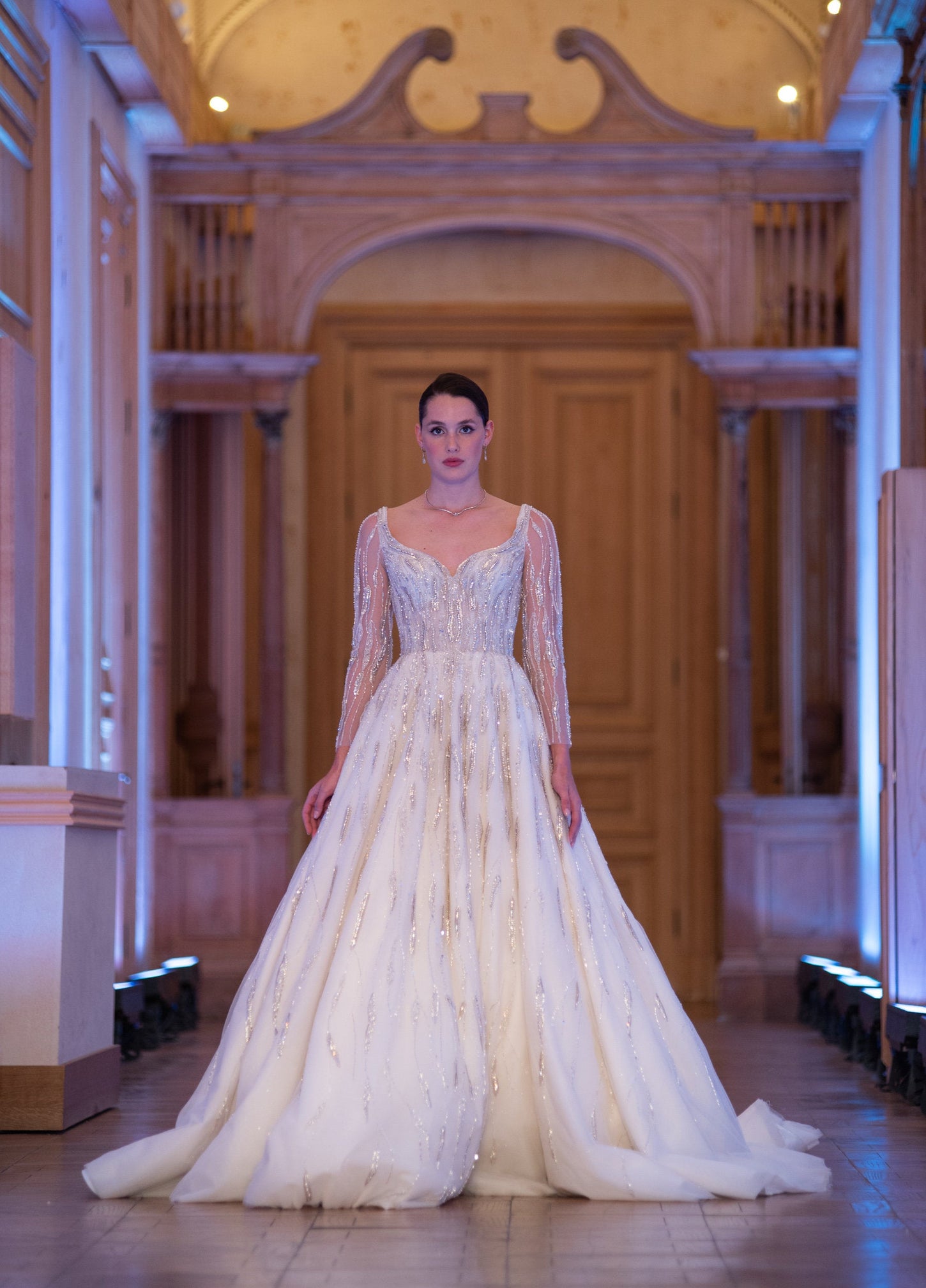 Glamorous Ivory Ball Gown