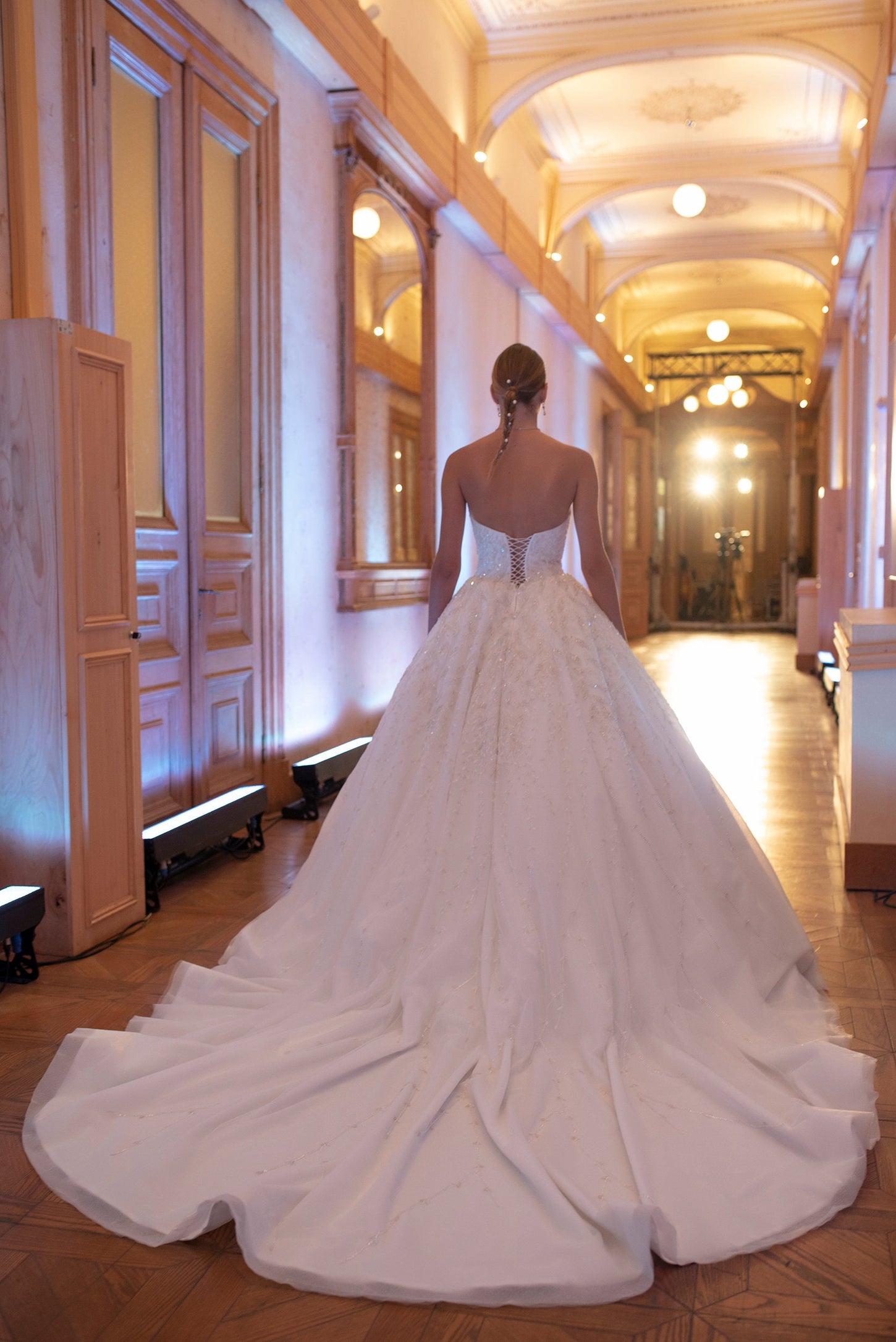 Stunning Strapless Tulle Princess Gown