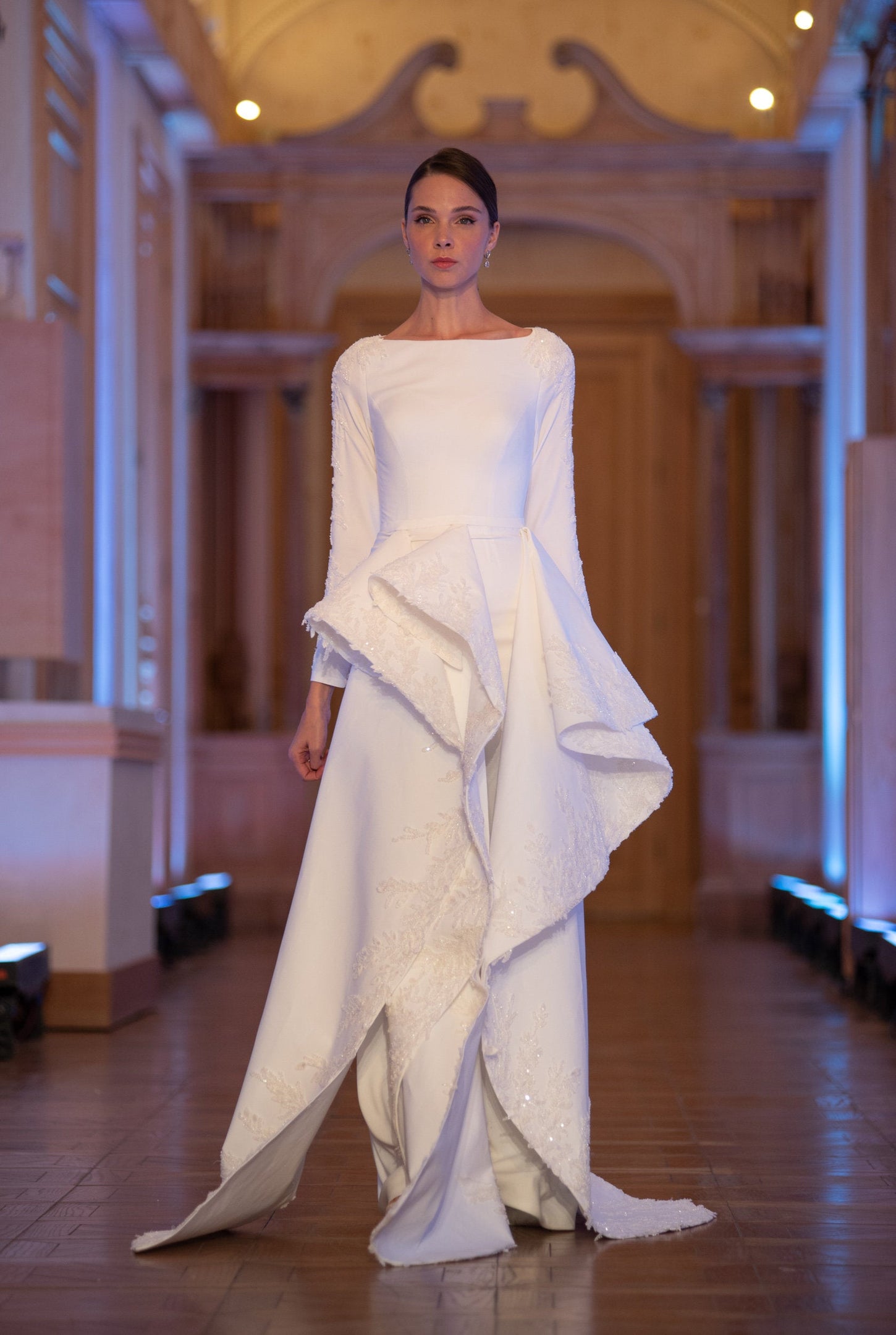 Crepe Elegance Mermaid Bridal Gown