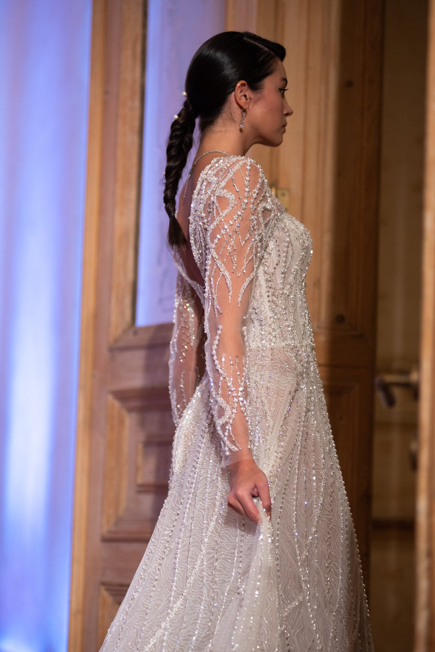 Dreams in Tulle: Vine Pattern Bridal Gown