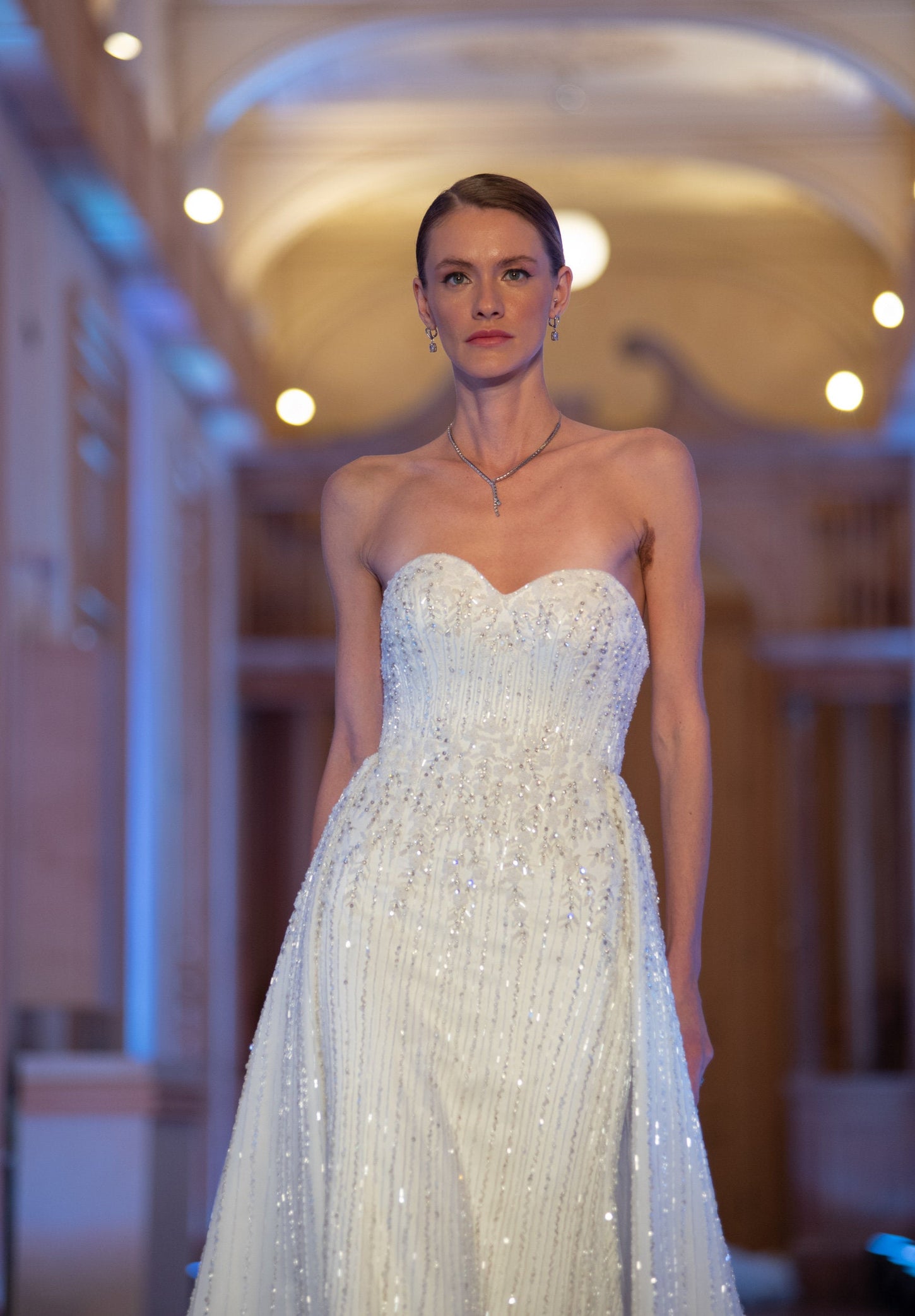 Sparkling Heart-Shaped Bridal Beauty
