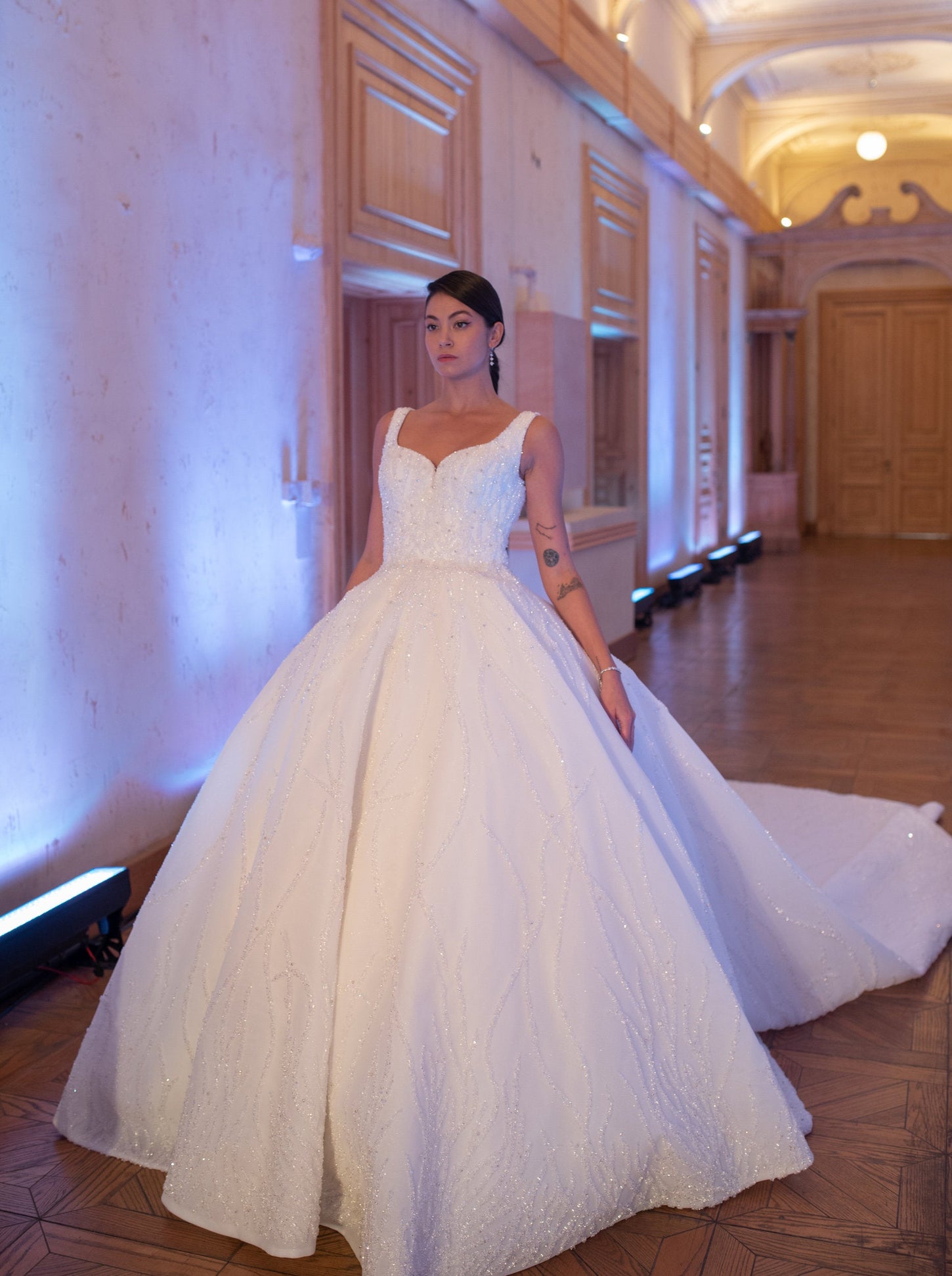 Pure Elegance Long Tail Princess Gown