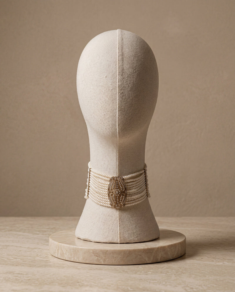 Pearl Medallion Choker