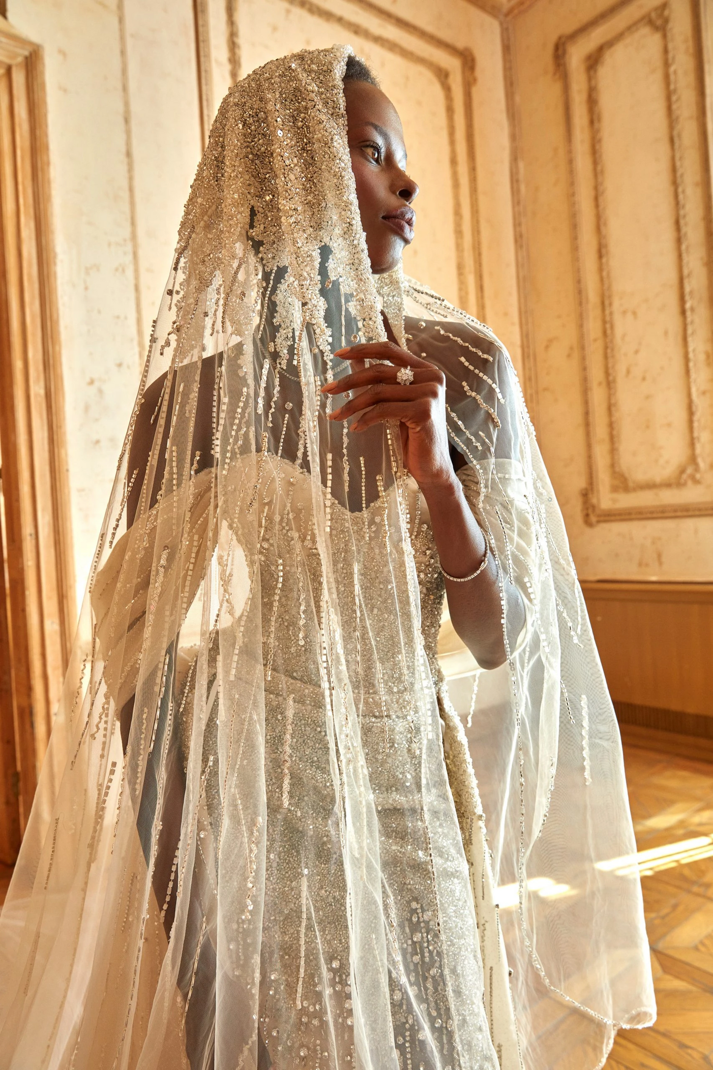 Ethereal Cream Dream Mermaid Gown