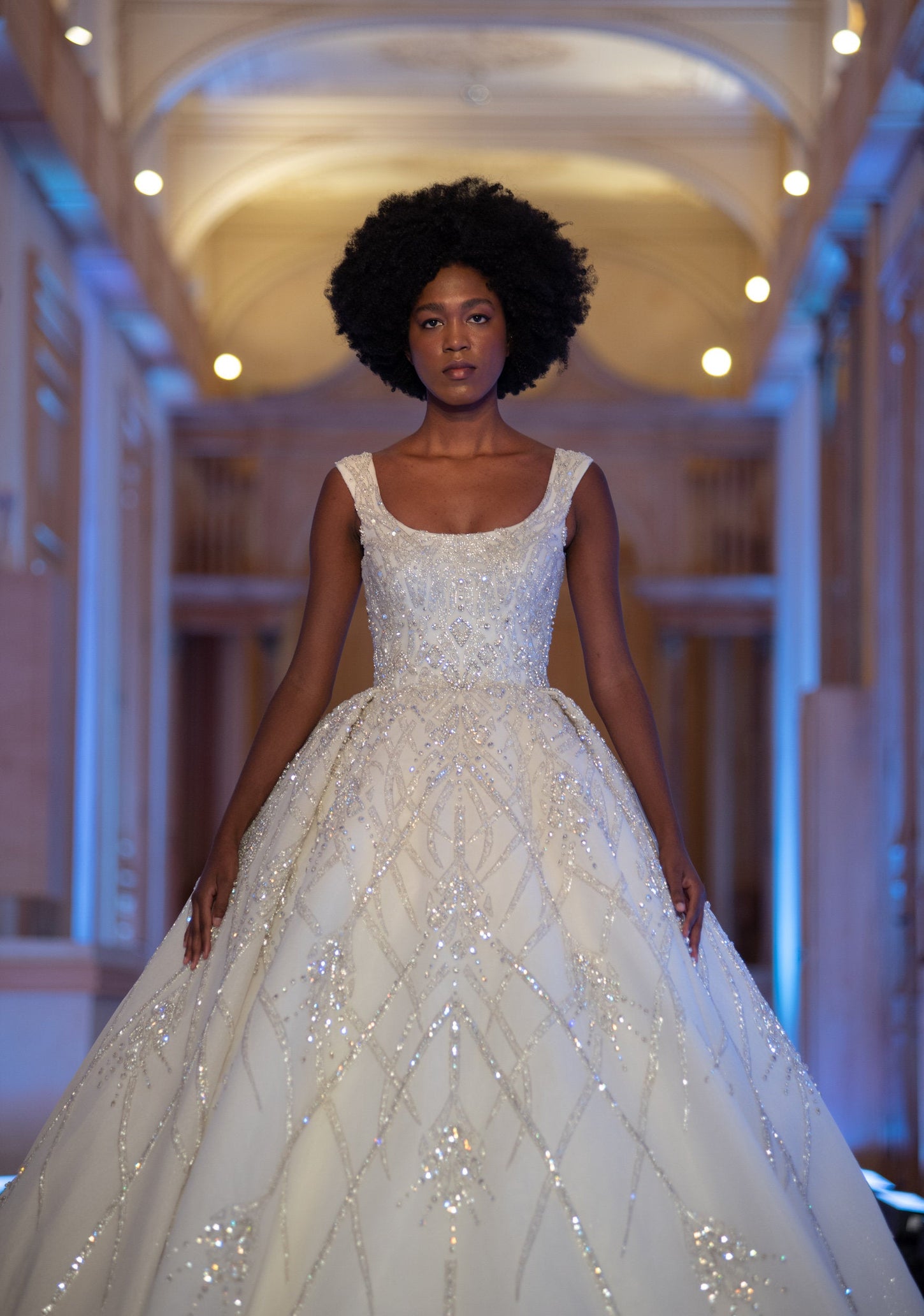Ivory Royalty Crystal Princess Gown