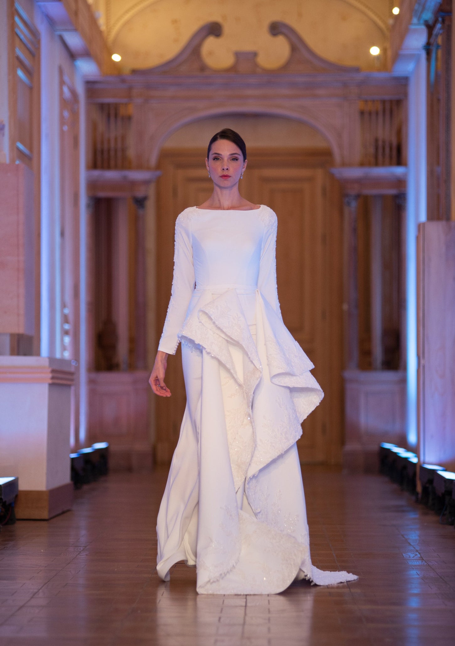 Crepe Elegance Mermaid Bridal Gown