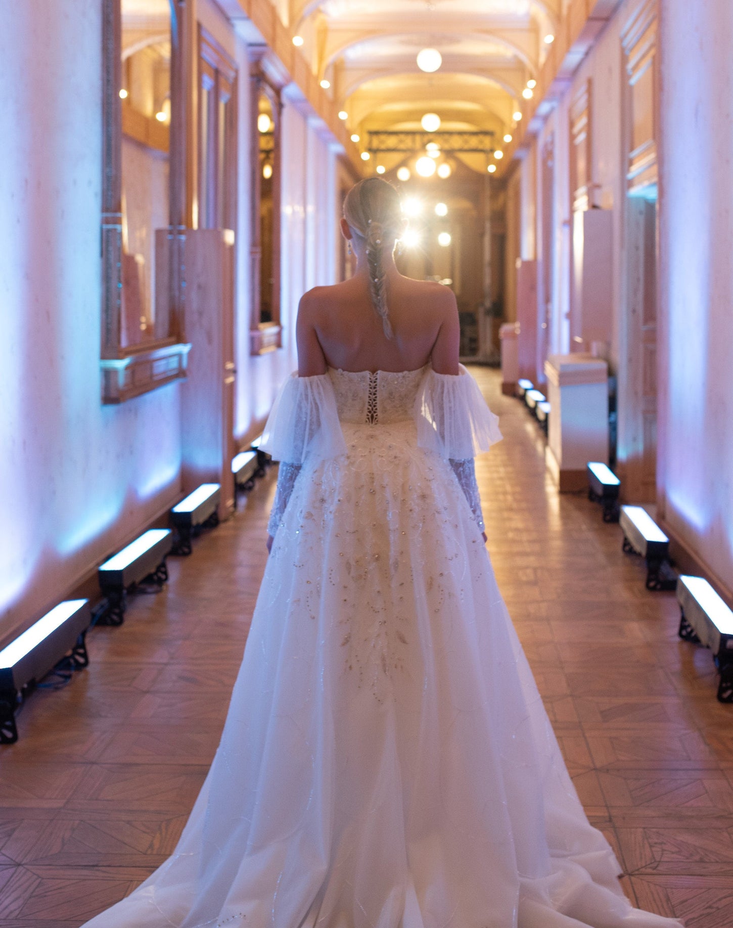 Graceful Romance of Crystal Embroidery Mermaid Gown