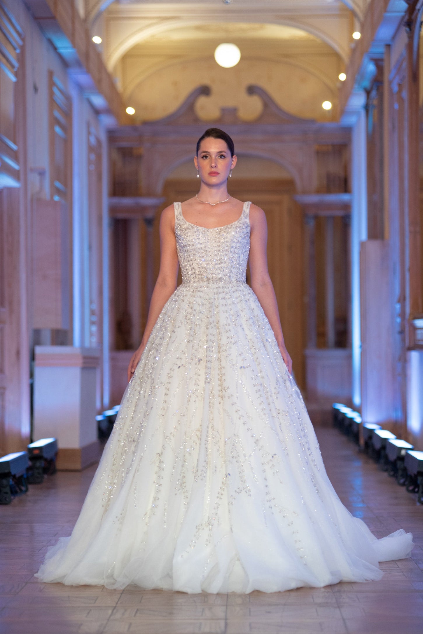 Ivory Enchantment Crystal Ball Gown