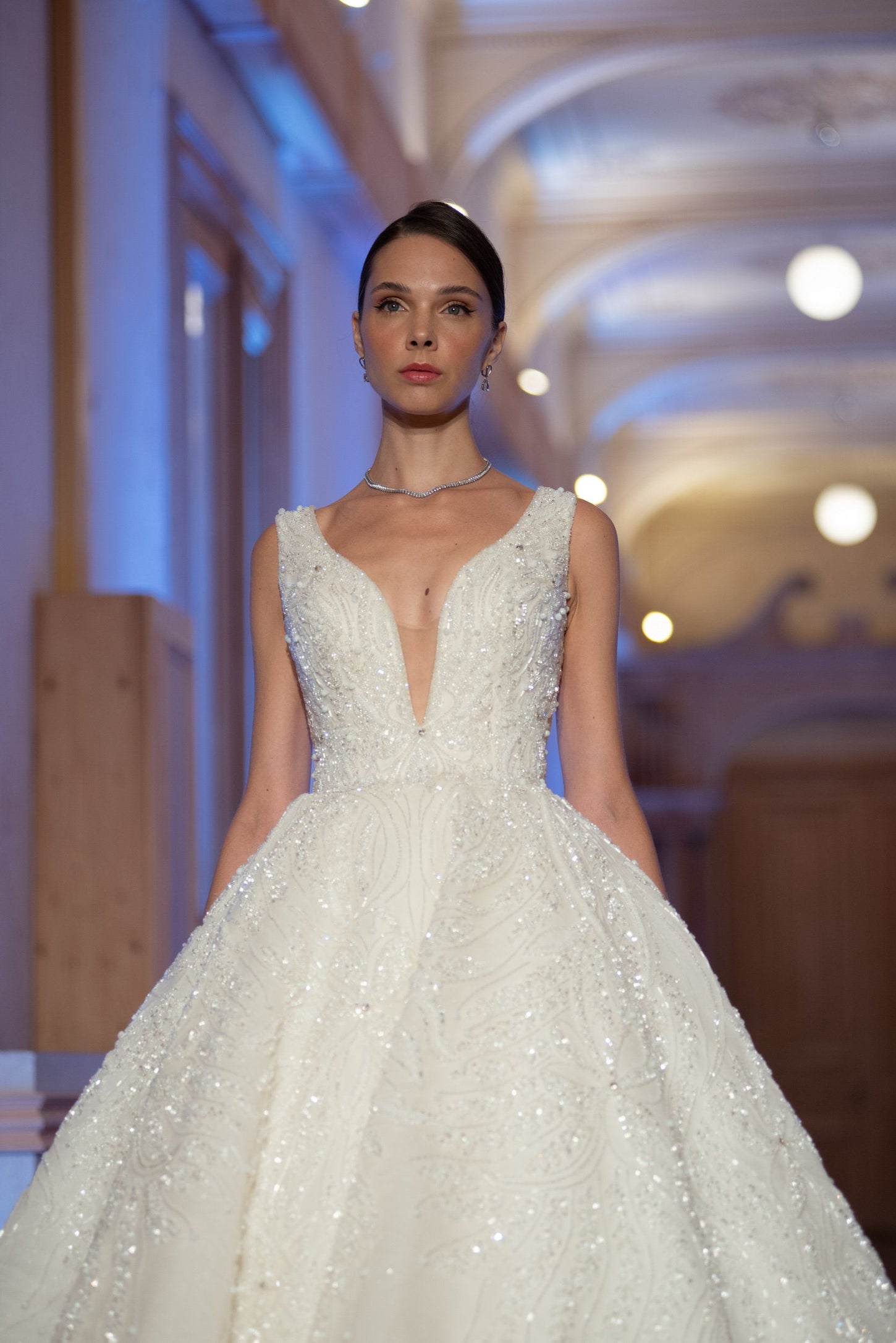 Crystal Radiance Ivory Princess Gown