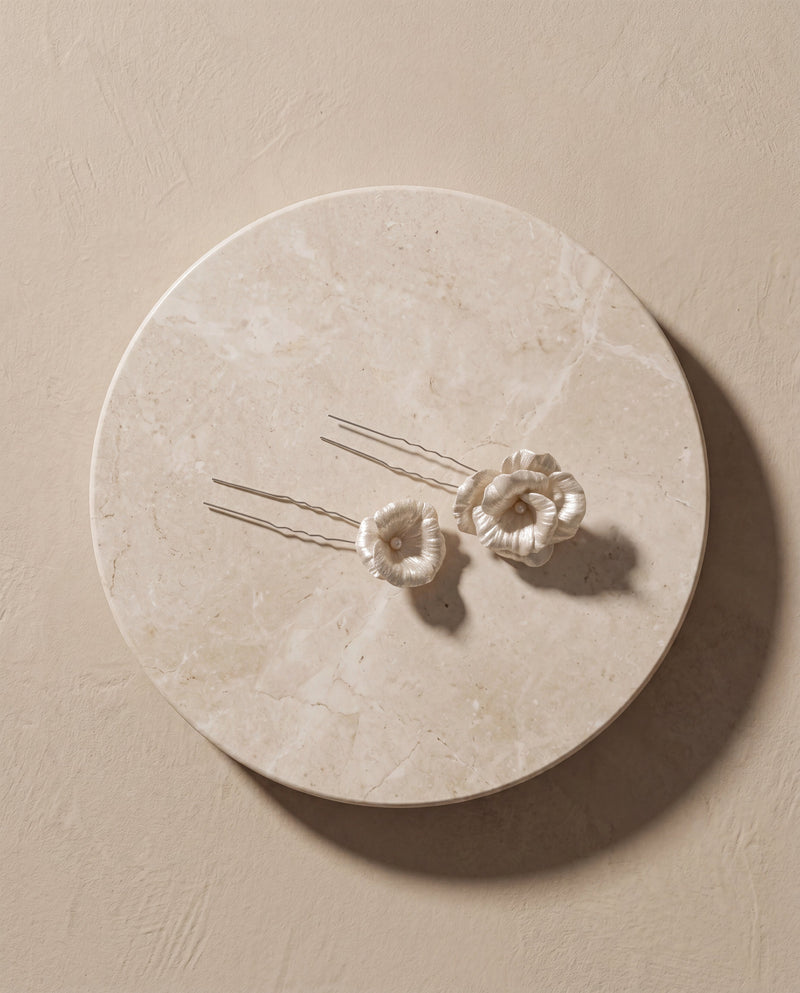 Porcelain Hair Pins
